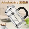 Glass Press Pot 600ml Transparent Stainless Steel Filter Heat Resistant