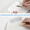 4 PCS Eraser Shield Stainless Steel Drawing Template Shield Drafting