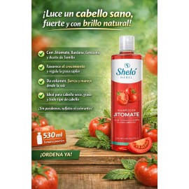 Shampoo Jitomate 530ml Nutricion Capilar Shelo Nabel