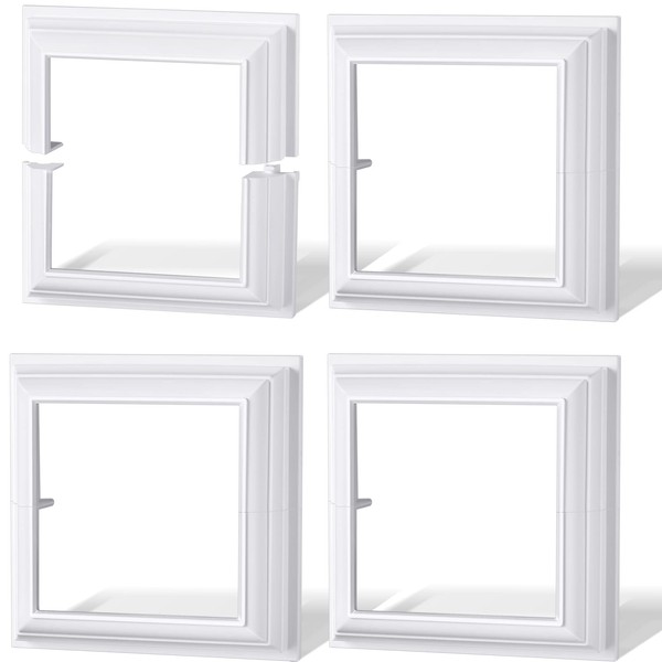 4 Paquetes Falda de Poste de Valla de Vinilo de