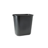 Rubbermaid Commercial Products Resin Wastebasket/Trash Can, 7-Gallon/28-Quart, Black, Plastic, for