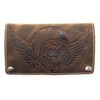 Lemasi Biker Wallet with Chain Natural Hunter Leather Wallet with