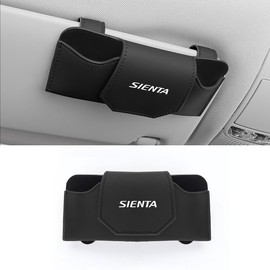 SIENTA Exclusive Sunglasses Holder, Exclusive Logo, Eyeglass Holder, Sienta 10 Series, 170 Series, 80 Series, E-4 Grade, Suitable for Cars, Glasses Case, Easy Installation, Protects Glasses, Sun Visor