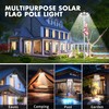 Aurolit Flagpole Light Solar Powered,Auro 5 Flag Pole Light 136