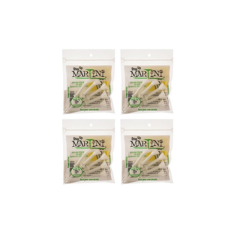 Martini 3 1/4" Step-Up Golf Tees - 4 Pack (20