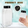 32 Pack 16 oz Plastic Spice Jars with Cap Clear