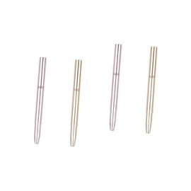 Ipetboom 4pcs Lip Brush Cover Dual-headed Makeup Applicator for Lipstick and Gloss Flexible Handle for Precise Application for and Giving