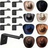 YVYAVGE 8 Pack Hat Hooks for Wall,Heavy-Duty Adhesive Cowboy Hat