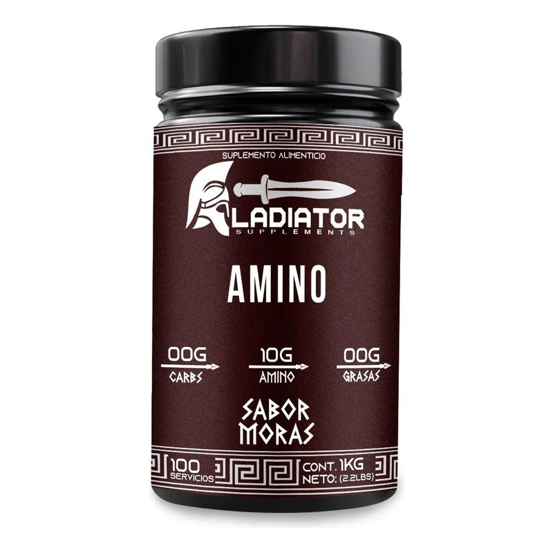 BCAA Gladiator en Polvo de 1 kg Sabor Moras