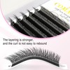 CoMango Cat Eye Lashes Extension Fox EyeLashes Extension 5D Mutil-layer