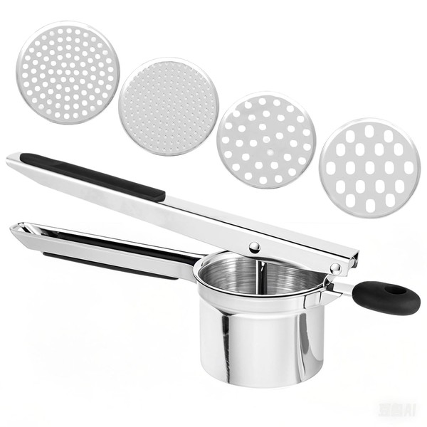 Potato Ricer, Stainless Steel Potato Ricer, Robust Potato Press with