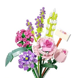 Bloques de Construcción Ramo de Flores, Juego de Bloques De Flores, Mini Juguete de Construcción Adecuados para Niños a Partir de 8 Años, con Exquisitas Cajas de Embalaje (547 partículas)