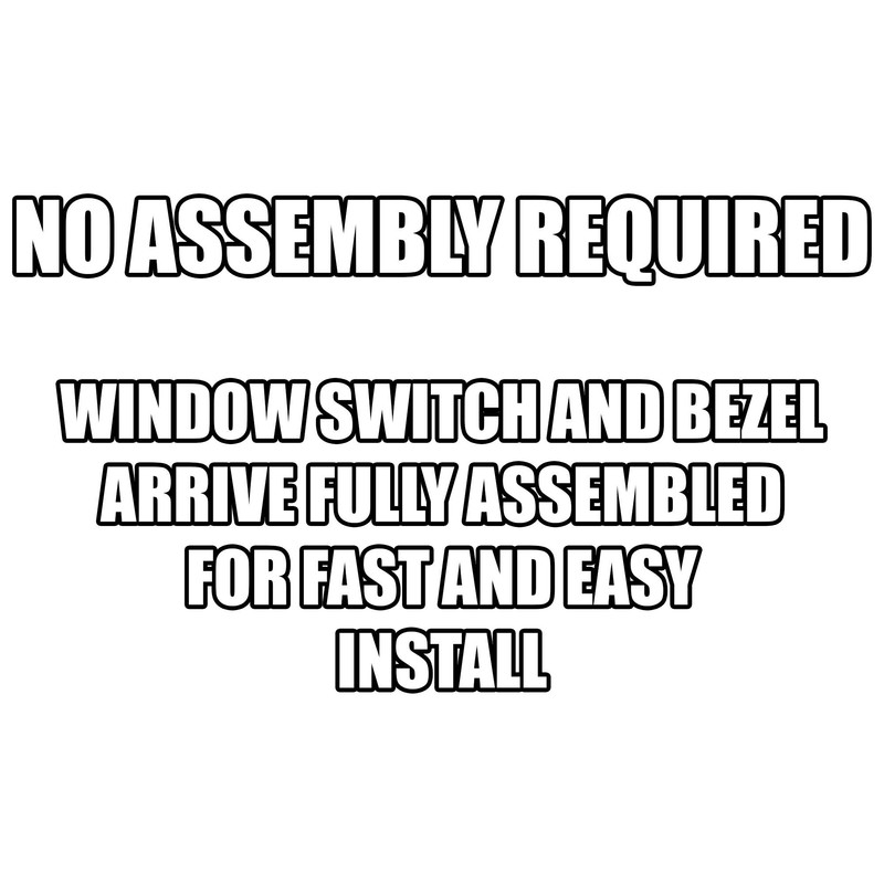SWITCHDOCTOR Window Master Switch & Bezel Set for 1998-2002 Dodge