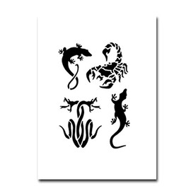 Airbrush Stencils Tattoo Animals 276 Mylar Foil Reusable
