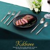 Kikbioee Wave 20-Piece Silverware Set, Stainless Steel Flatware Set, Forged