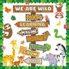 We are Wild About Learning Bulletin Board Set Jungle Animals