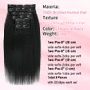 Kinky Straight Clip in Hair Extensions Real Human Hair for