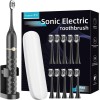 Seapeoa Sonic Electric Toothbrush Equipped with 10 Brush Heads and