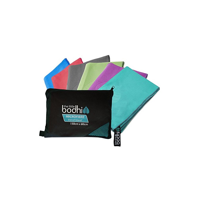 The Little Bodhi Microfibre Towel Turquoise 150cm x 80cm