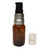 Meliar Frasco Dosificador 15 Ml Ámbar Bomba Plata (20 Pzs)