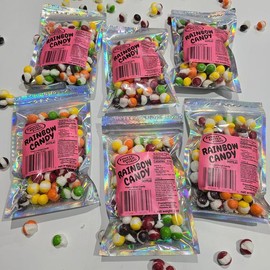 6 bags of Freeze Dried RAINBOW CANDY - (over a pound of candy)