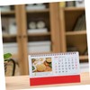 Ciieeo Flipped Monthly Desk Calendar Freestanding Home Office Decor Thick
