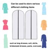 2PCS Dress Bags Covers Long Garment Covers Bag Dress Bag