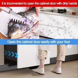 Syagnos Cabinet Foot Pull for Trash Drawer, Hands Free Garbage Drawer, Trash Cabinet Foot Pull, Touchless Design for Trash Drawer