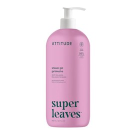 ATTITUDE Body Wash, EWG Verified, Plant- and Mineral-based Ingredients, Vegan and Cruelty-free Shower Soap, White Tea Leaves, 32 Fl Oz