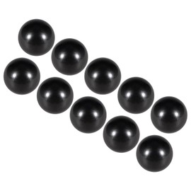 CoCud Duroplast Ball Knobs M8 Female Thread 25 mm Diameter Plastic Metric Hand Screw Handle Black - (Application: for Lathes Machines Lever Handle) Pack of 10