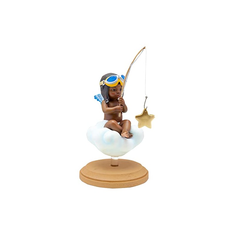 African American Expressions - Catching a Blessing Boy Figurine by