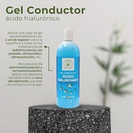 Gel Conductor Con Ácido Hialurónico Aparatología (1 Litro) Facial -Corporal