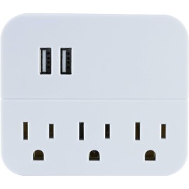 General Electric 3OTLT/USB 1A TAP WHT