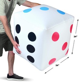GoSports Giant 2 ft Inflatable Dice 2 Pack - Huge Size with Rapid Valve Inflation