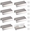 MOROBOR Finger Edge Pull, 8pcs Self Adhesive Pulls Modern Style