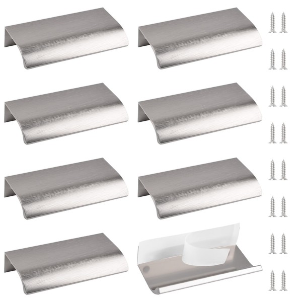 MOROBOR Finger Edge Pull, 8pcs Self Adhesive Pulls Modern Style
