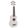 Tiger Soprano Ukulele for Beginners in White