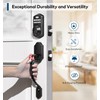 TEEHO Keyless Entry Door Lock Deadbolt with Handle Set, Electronic