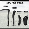 WILLBOND Black Sharp Folding Sickle Garden Tool Portable Safety Grass