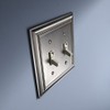 Allen + roth Cosgrove 1-Gang Satin Nickel Double Toggle Wall