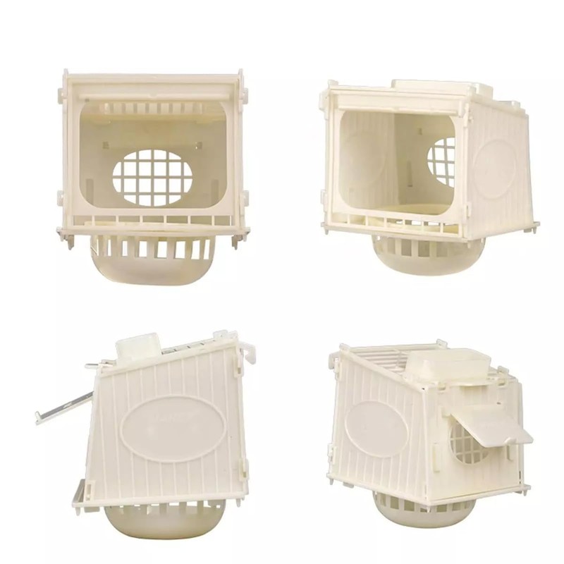 AIMALL Plastic Bird Nesting Box Breeding Hatch House with Observation