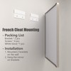 CHARMOR 24x32 Inch Brushed Nickel Bathroom Mirror, Rounded Rectangle Silver