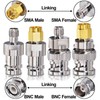 Onelinkmore BNC to SMA Coax Adapter for Baofeng UV-5R Ham
