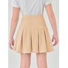 Haloumoning Girls Pleated Skirts School Kids Casual Mini Flare A