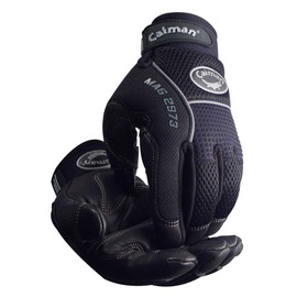 Caiman Black Goat Grain, Padded Palm, Multi-Activity/Mechanic X-Large