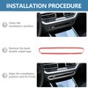 DIYUCAR ABS Chrome Car Control Knob Decorative Frame for G20