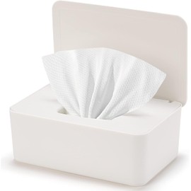 Dispensador de toallitas para bebé, soporte de toallitas para bebé y adulto, mantiene las toallitas húmedas frescas, estuche antideslizante para toallitas, contenedor de toallitas desechables con tapa
