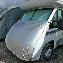 Windscreen Cover for Motorhome Fiat Ducato, Foldable Sun Protection Engine Cover for Peugeot Boxer, Mercedes Sprinter, Ford Transit