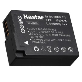 Kastar DMW-BLC12 Battery & LCD Charger for Leica BP-DC12, V-Lux 4, Leica Q (Typ 116)