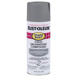 RUST-OLEUM COld Galvanizing Compound, Grays Flat Silver , 16oz. - 7785-830